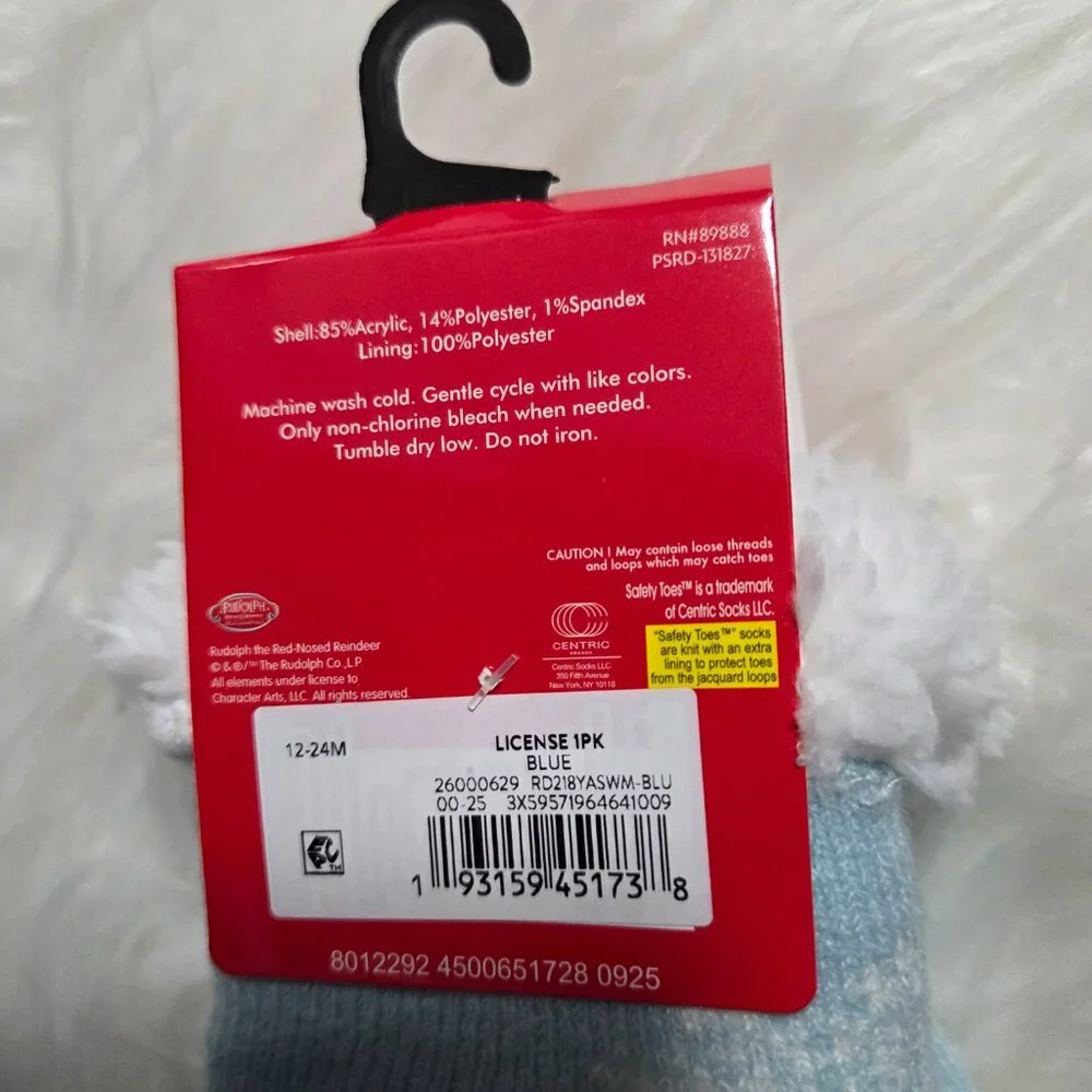 Rudolph the Red Nose Reindeer Baby Socks